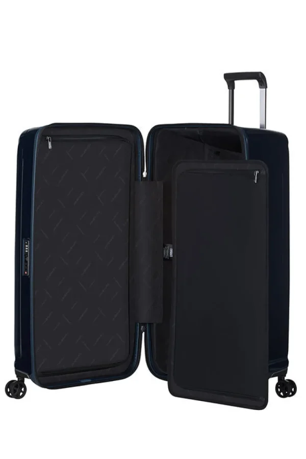 Samsonite Nuon Trunk 80cm Metallic Dark Blue New