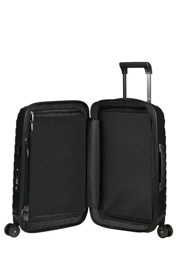 Samsonite Proxis Nelipyöräinen laajennettava matkalaukku 55cm Black Outlet