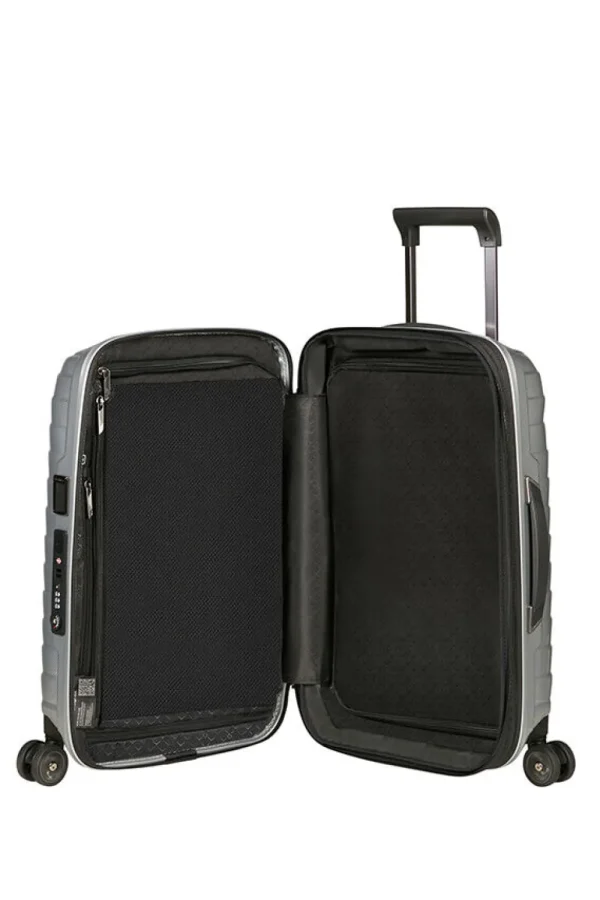 Samsonite Proxis Nelipyöräinen laajennettava matkalaukku 55cm Silver Fashion
