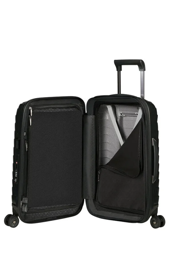 Samsonite Proxis Nelipyöräinen laajennettava matkalaukku 55cm Black Outlet
