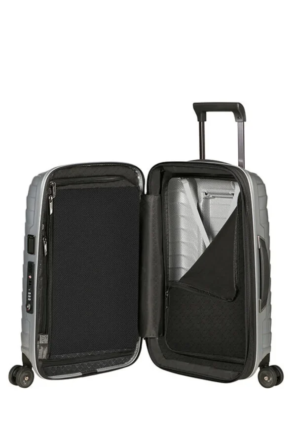 Samsonite Proxis Nelipyöräinen laajennettava matkalaukku 55cm Silver Fashion