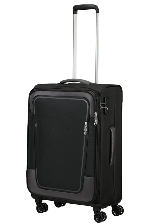 American Tourister Pulsonic Keskikokoinen matkalaukku Asphalt Black Sale