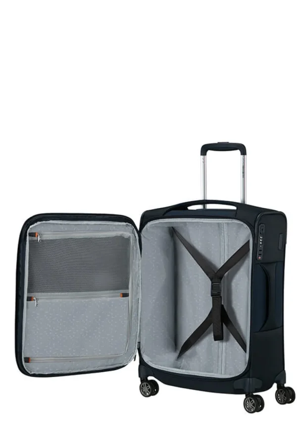 Samsonite Re-Lite Nelipyöräinen laajennettava matkalaukku 55cm Midnight Blue New