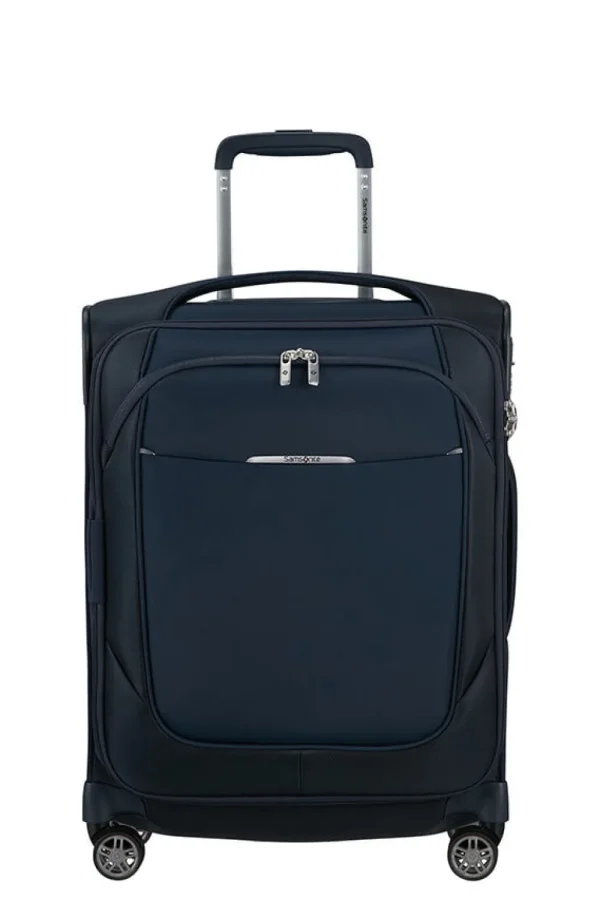Samsonite Re-Lite Nelipyöräinen laajennettava matkalaukku 55cm Midnight Blue New