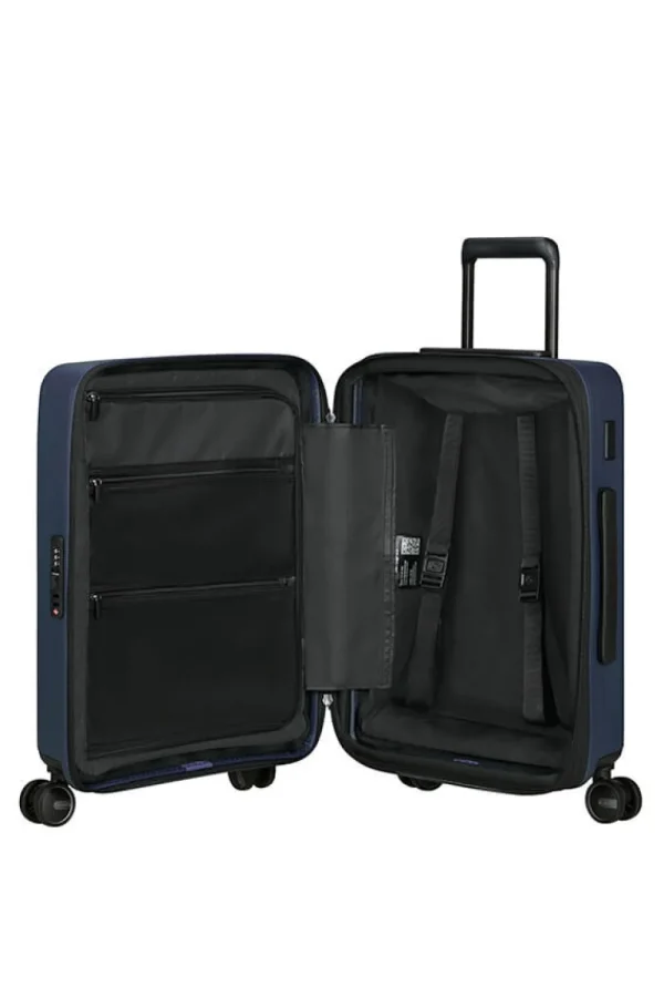 Samsonite Restackd Nelipyöräinen laajennettava matkalaukku 55cm Midnight New
