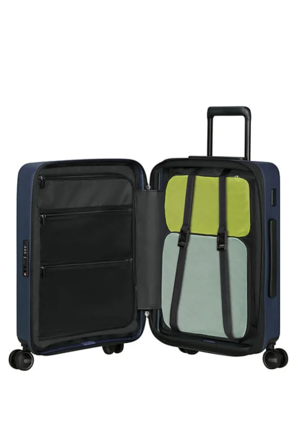 Samsonite Restackd Nelipyöräinen laajennettava matkalaukku 55cm Midnight Sale
