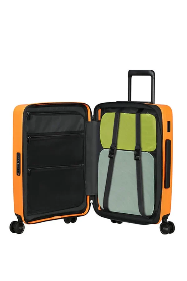 Samsonite Restackd Nelipyöräinen laajennettava matkalaukku 55cm Papaya Hot