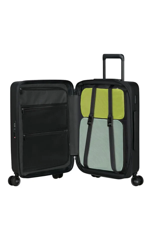 Samsonite Restackd Nelipyöräinen laajennettava matkalaukku 55cm Black Discount