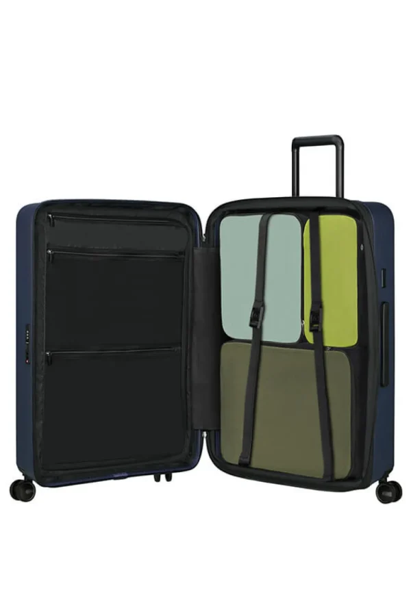 Samsonite Restackd Nelipyöräinen laajennettava matkalaukku 75cm Midnight Clearance