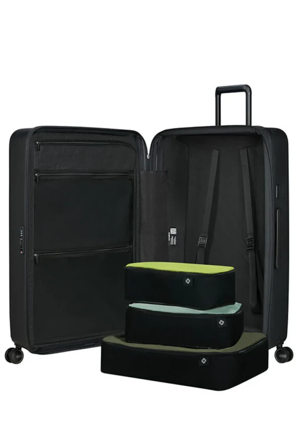 Samsonite Restackd Nelipyöräinen laajennettava matkalaukku 81cm Black Sale