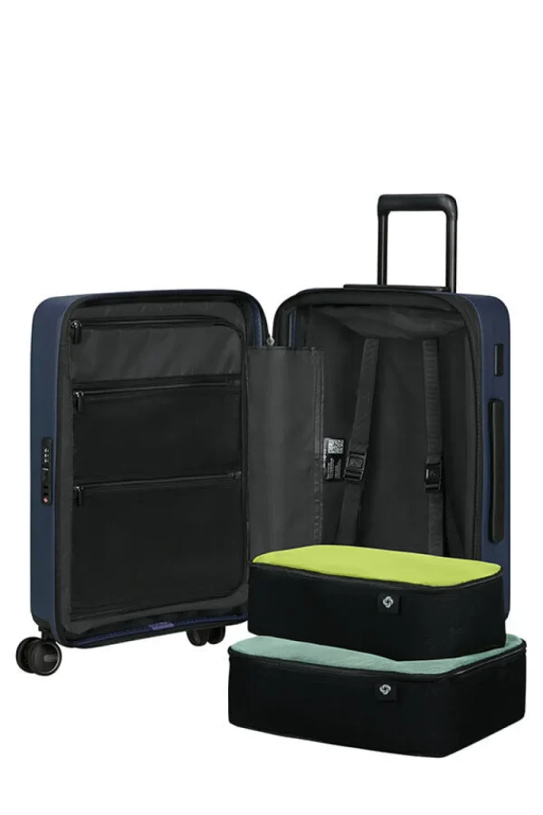 Samsonite Restackd Nelipyöräinen laajennettava matkalaukku 55cm Midnight Sale
