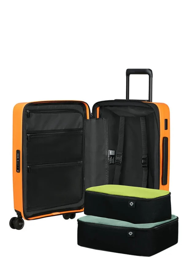 Samsonite Restackd Nelipyöräinen laajennettava matkalaukku 55cm Papaya Fashion