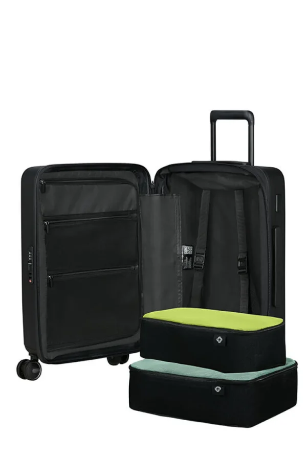 Samsonite Restackd Nelipyöräinen laajennettava matkalaukku 55cm Black Discount