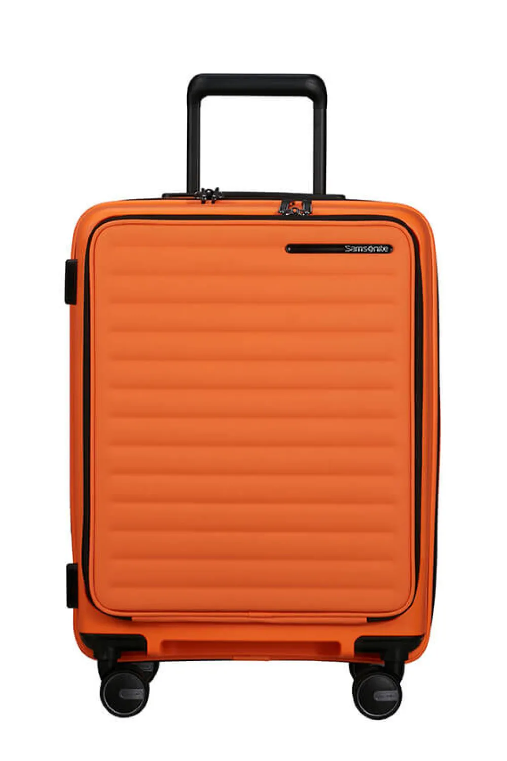 restackd_nelipyrinen_laaj_4-27.webp Samsonite Restackd Nelipyöräinen laajennettava matkalaukku 55cm Papaya Hot