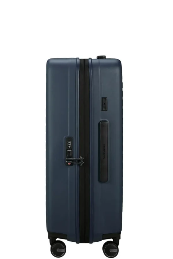 Samsonite Restackd Nelipyöräinen laajennettava matkalaukku 68cm Midnight New