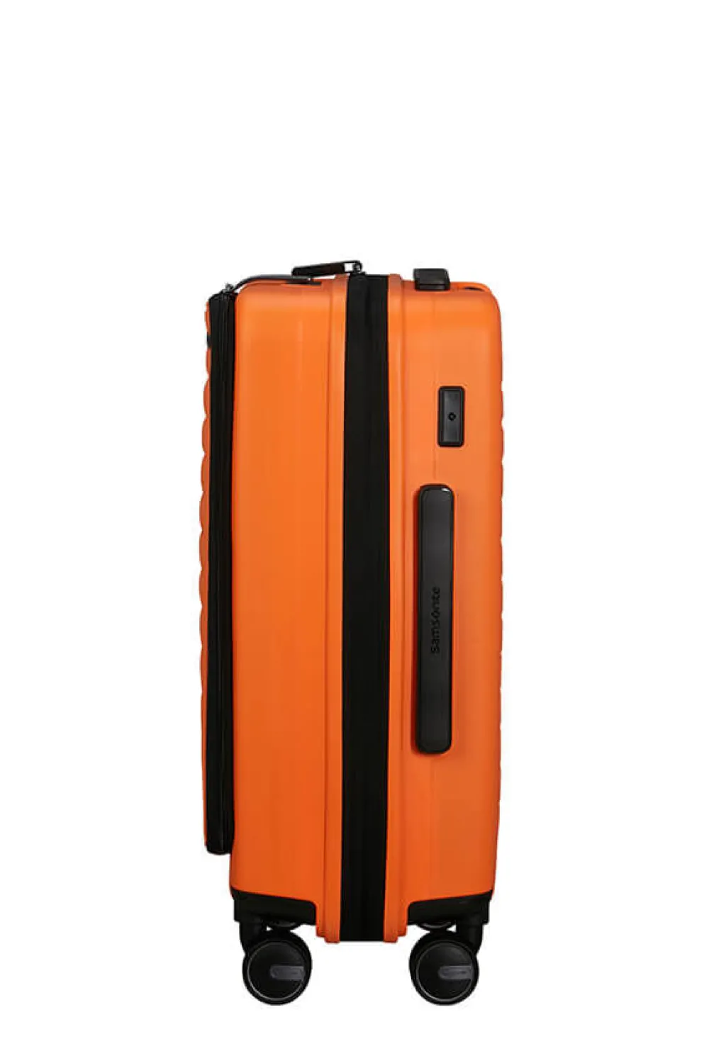 restackd_nelipyrinen_laaj_5-5.webp Samsonite Restackd Nelipyöräinen laajennettava matkalaukku 55cm Papaya Hot