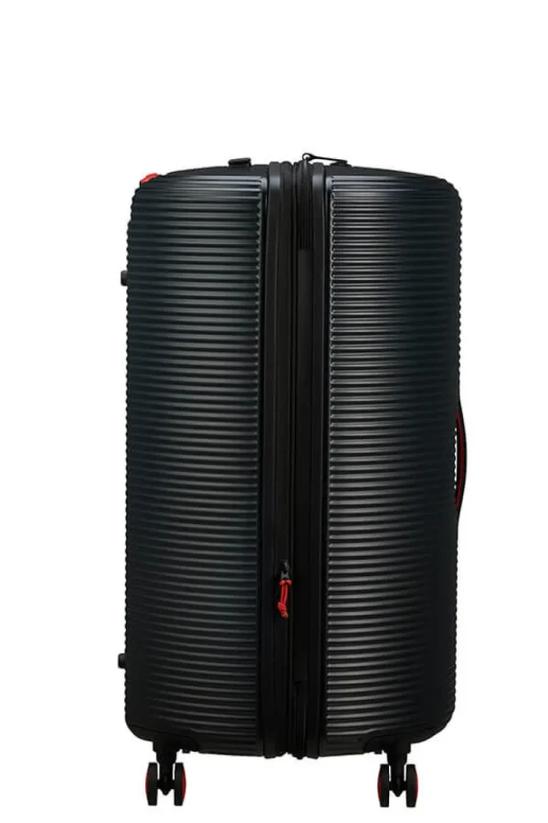 American Tourister Rollio Suuri matkalaukku Black/Red Hot
