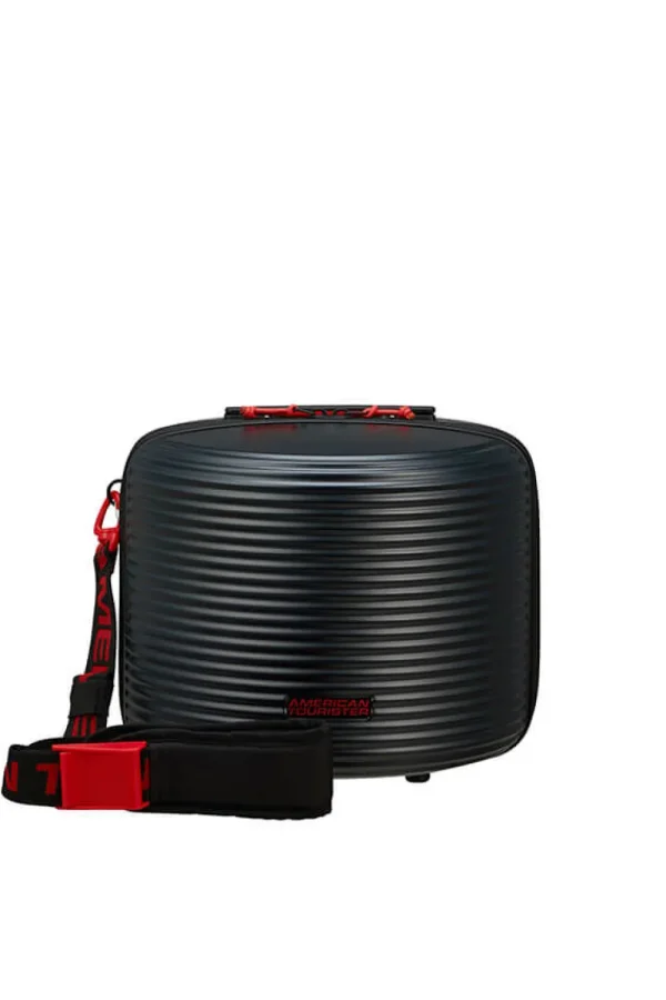 American Tourister Rollio Toilettilaukku Black/Red New