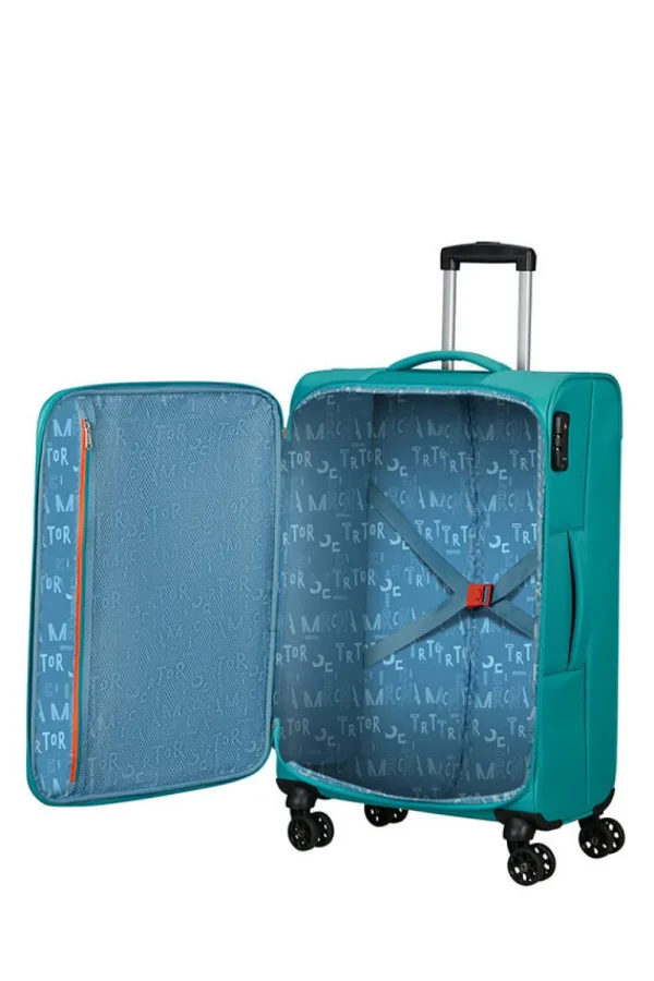 American Tourister Sea Seeker Keskikokoinen matkalaukku Aqua Green Hot