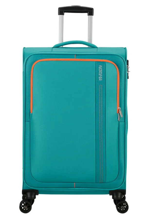 American Tourister Sea Seeker Keskikokoinen matkalaukku Aqua Green Hot