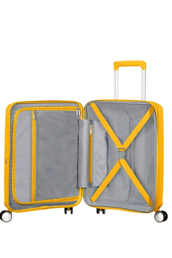 American Tourister SoundBox Lentolaukku Golden Yellow Best