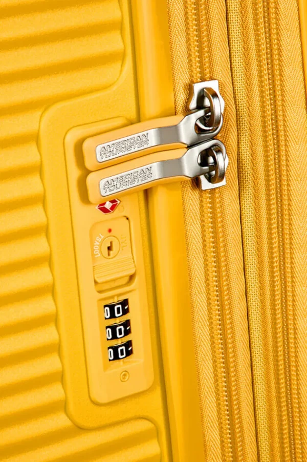 American Tourister SoundBox Lentolaukku Golden Yellow Best