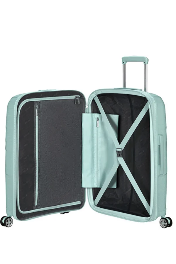 American Tourister StarVibe Keskikokoinen matkalaukku Metallic Surf Blue Outlet