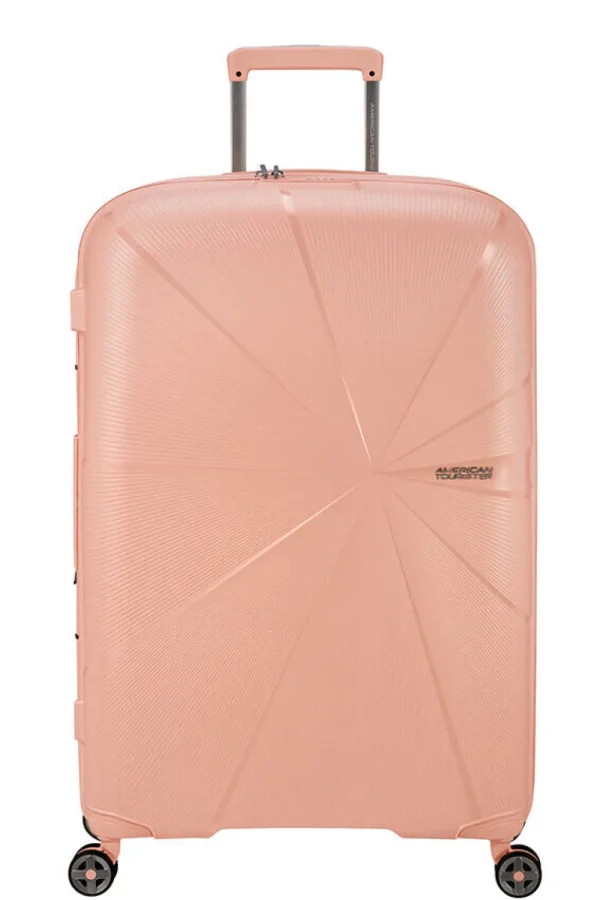 American Tourister StarVibe Suuri matkalaukku Metallic Peach Clearance