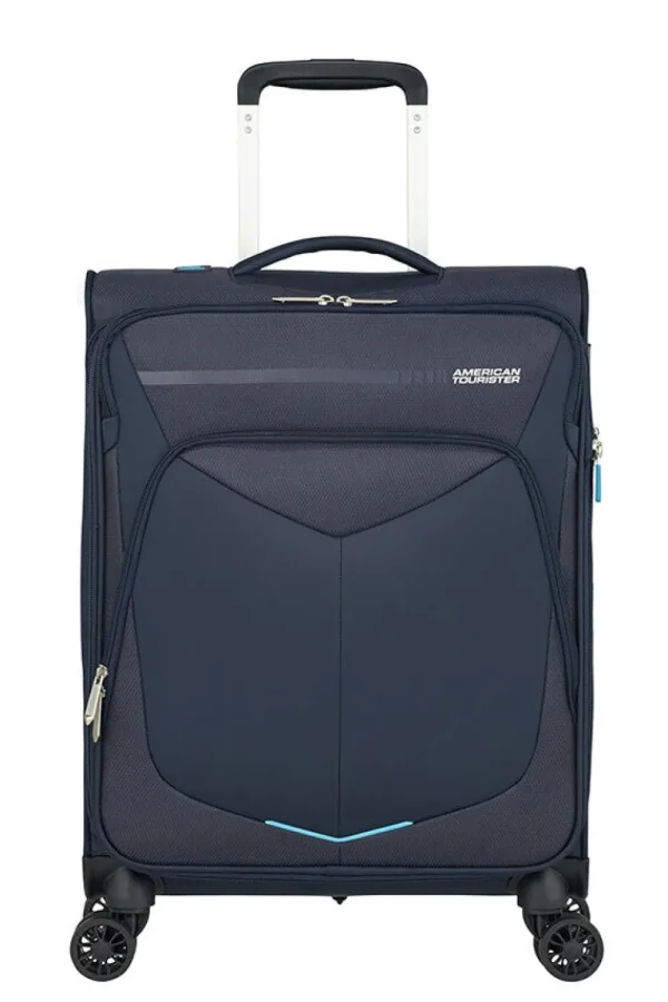 American Tourister SummerFunk Nelipyöräinen laajennettava matkalaukku 55cm Expandable Navy Best