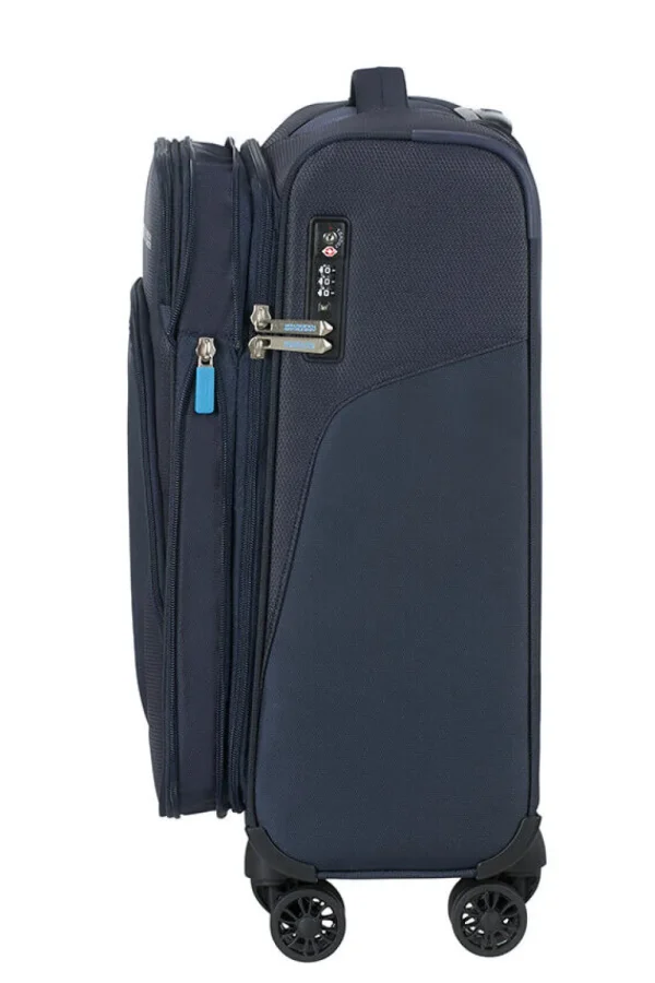 American Tourister SummerFunk Nelipyöräinen laajennettava matkalaukku 55cm Expandable Navy Best