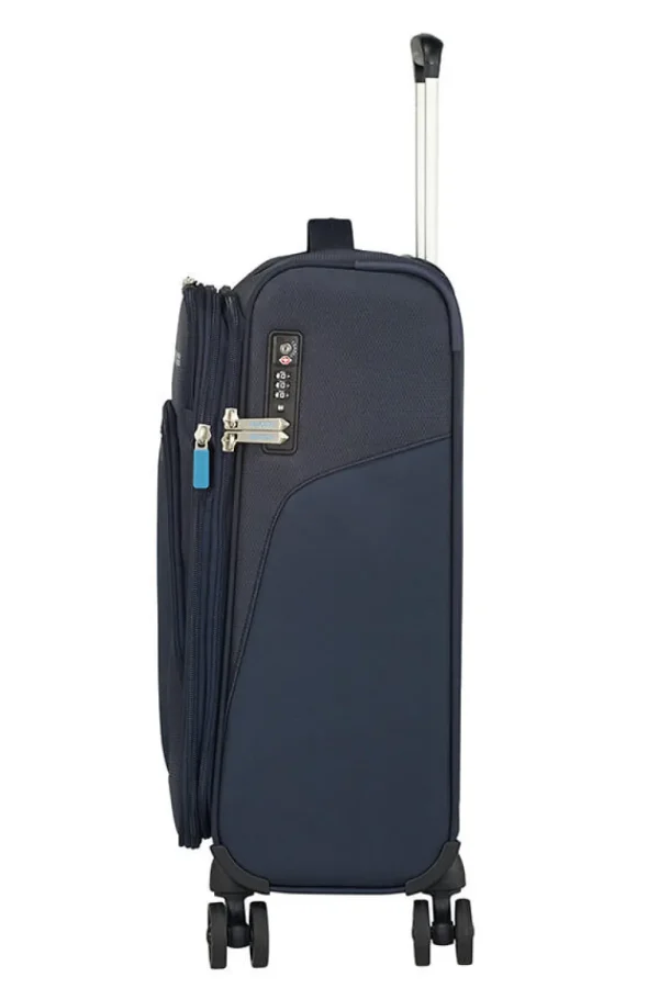 American Tourister SummerFunk Nelipyöräinen laajennettava matkalaukku 55cm Expandable Navy Best
