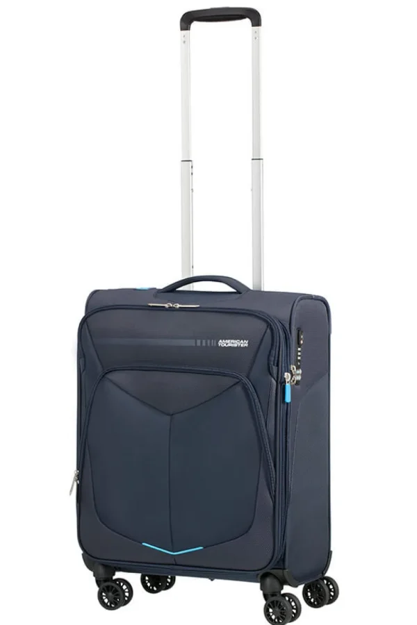 American Tourister SummerFunk Nelipyöräinen laajennettava matkalaukku 55cm Expandable Navy Best