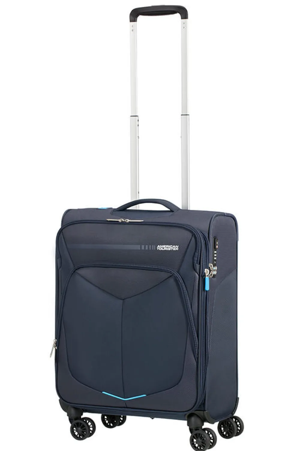 summerfunk_nelipyrinen_la_5.webp American Tourister SummerFunk Nelipyöräinen laajennettava matkalaukku 55cm Expandable Navy Best