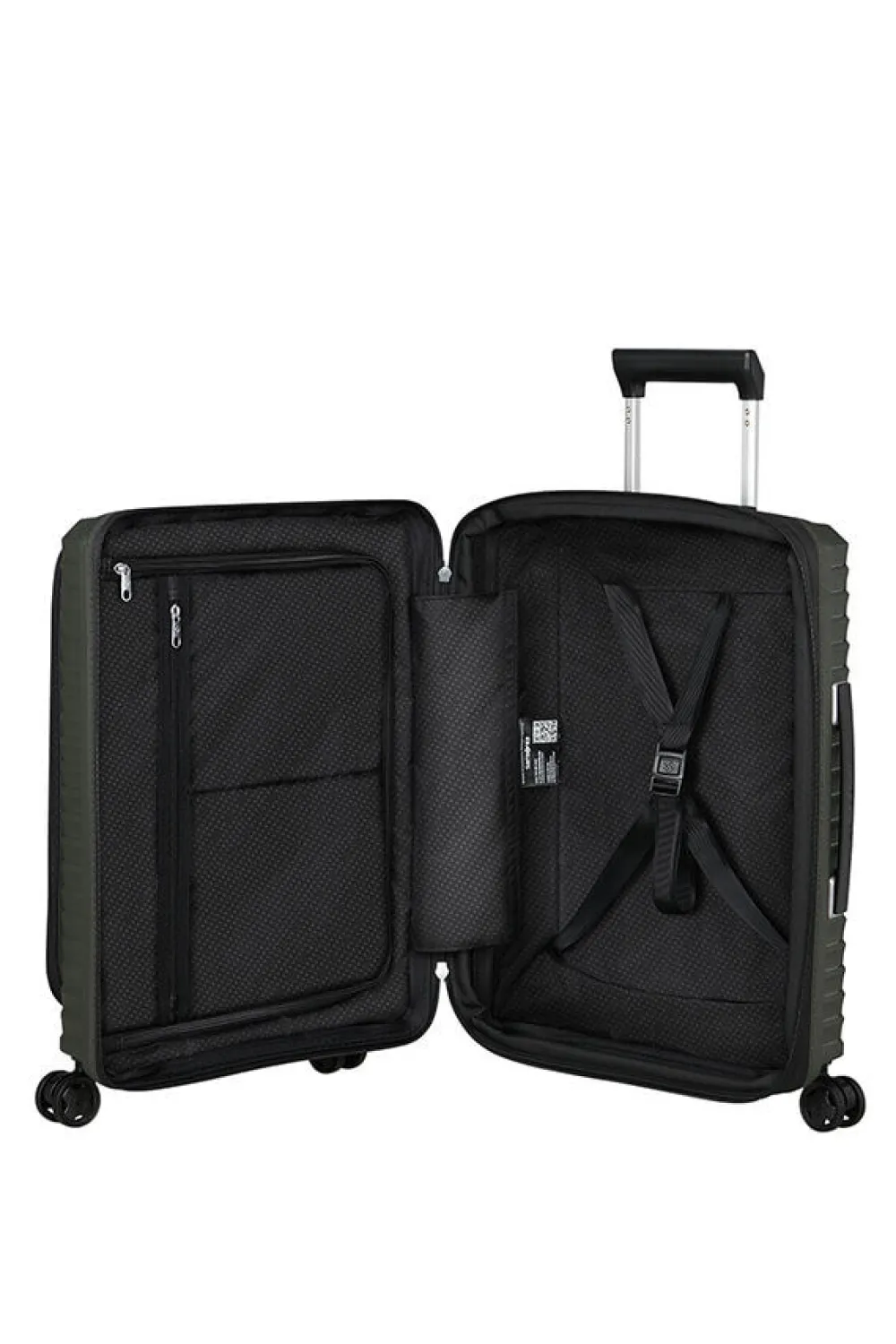 upscape_nelipyrinen_laaje_0-3.webp Samsonite Upscape Nelipyöräinen laajennettava matkalaukku 55cm Climbing Ivy Discount