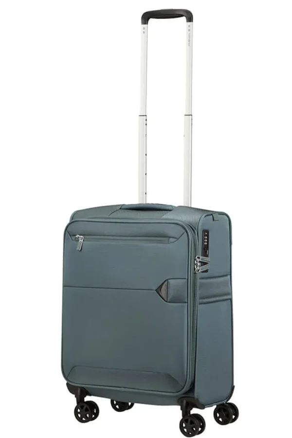 Samsonite Urbify Nelipyöräinen laajennettava matkalaukku 55cm Dusty Blue New