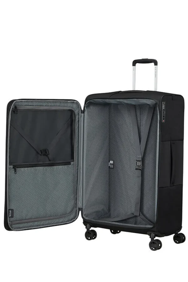 Samsonite Vaycay Nelipyöräinen laajennettava matkalaukku 77cm Black Clearance