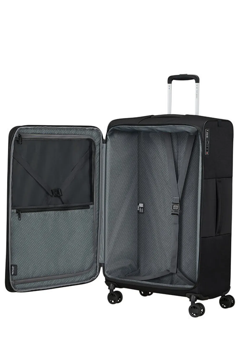 vaycay_nelipyrinen_laajen_0-5.webp Samsonite Vaycay Nelipyöräinen laajennettava matkalaukku 77cm Black Clearance