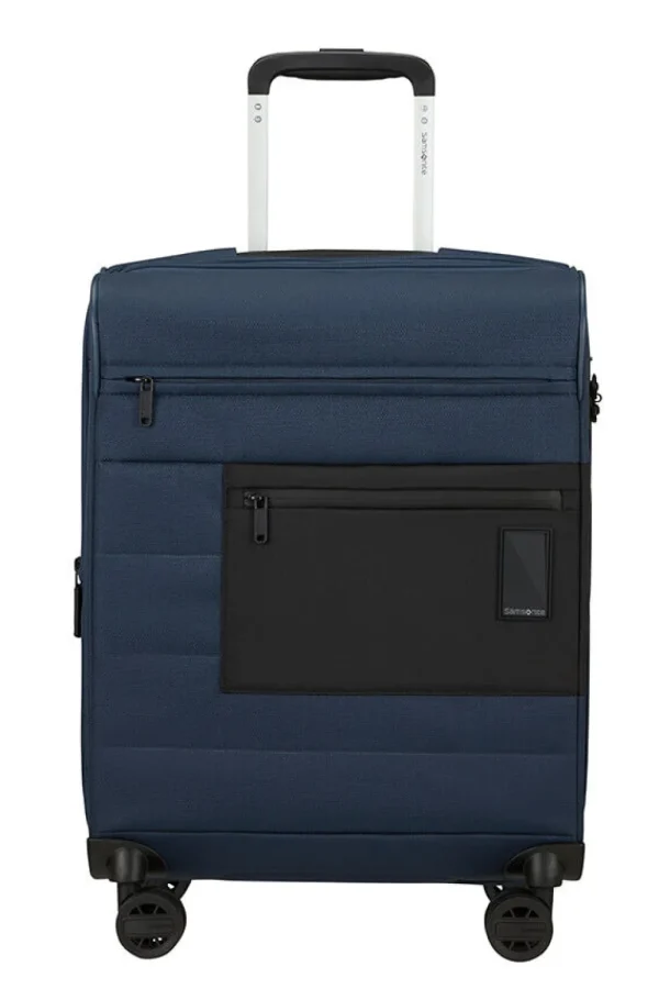 Samsonite Vaycay Nelipyöräinen laajennettava matkalaukku 55cm Navy Blue Outlet